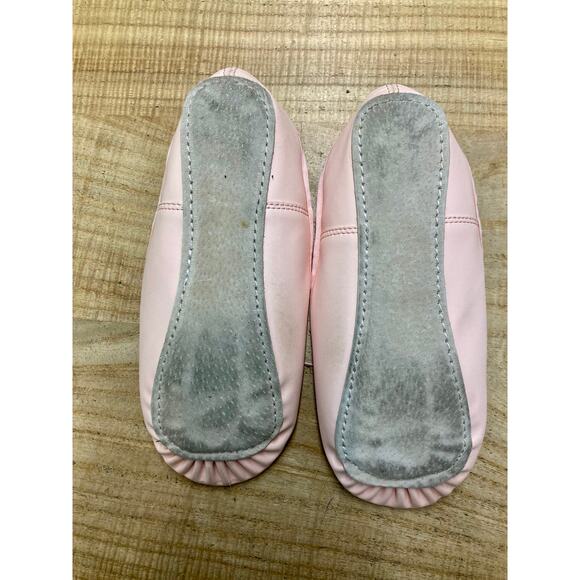 Danskin Girl’s Leather Ballet Shoes Size 2 - Picture 3 of 4